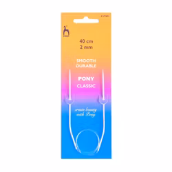 Rundstickor 40 cm Aluminium Pony