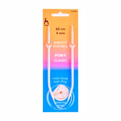 Rundstickor 60 cm Aluminium Pony
