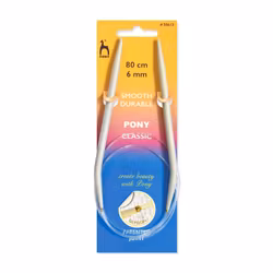 Rundstickor 80 cm Aluminium Pony