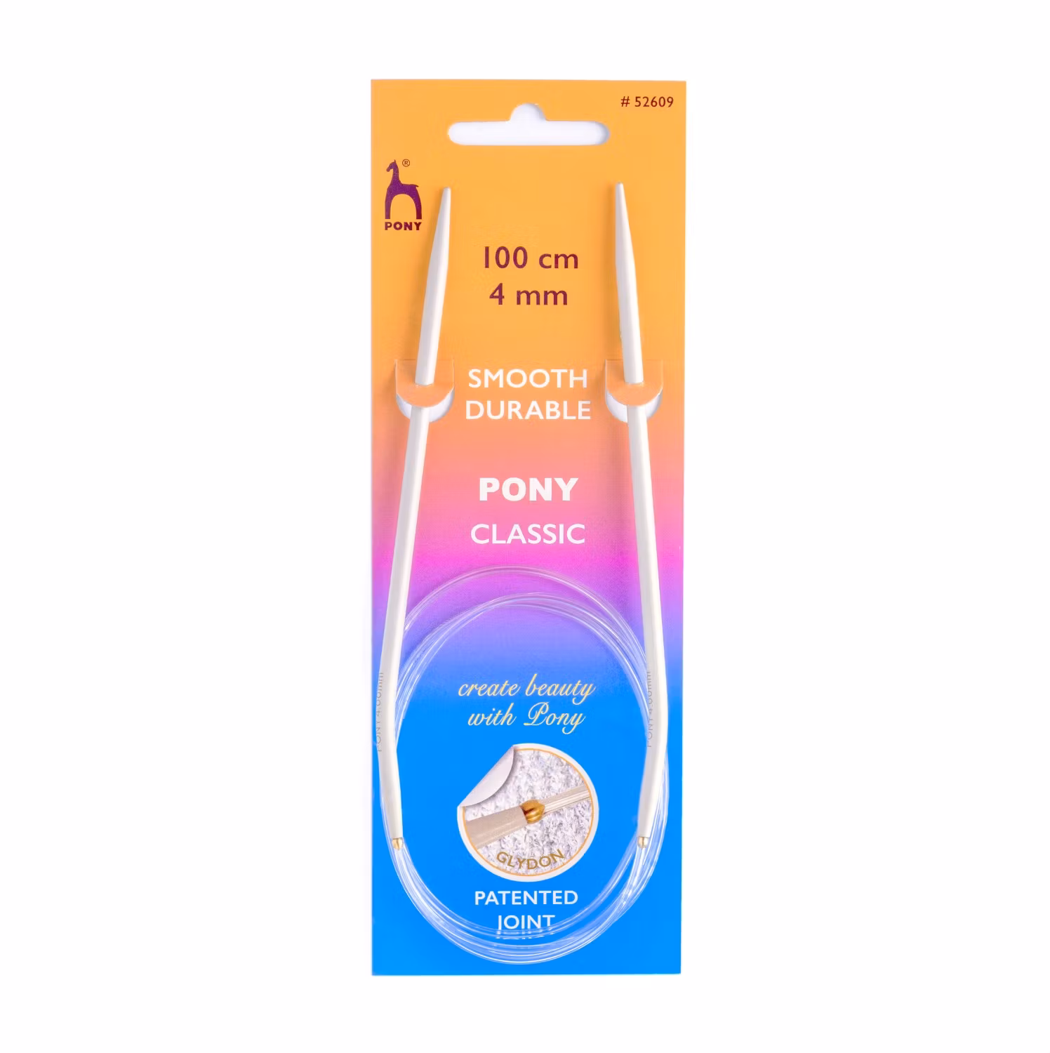 Rundstickor 100 cm Aluminium Pony