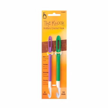 Knooking virknål 2pack av Plast Pony 8/10 mm