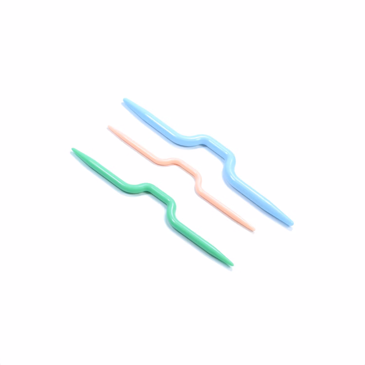 Flätstickor/Hjälpstickor 3st av plast SKC