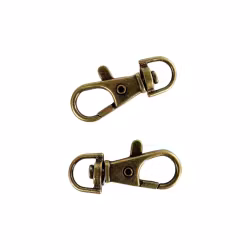 Karbinhake lås 35x10 mm ett par