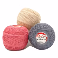 Muza nr 50 Ariadna merceriserat bomull 50g/550m virkgarn