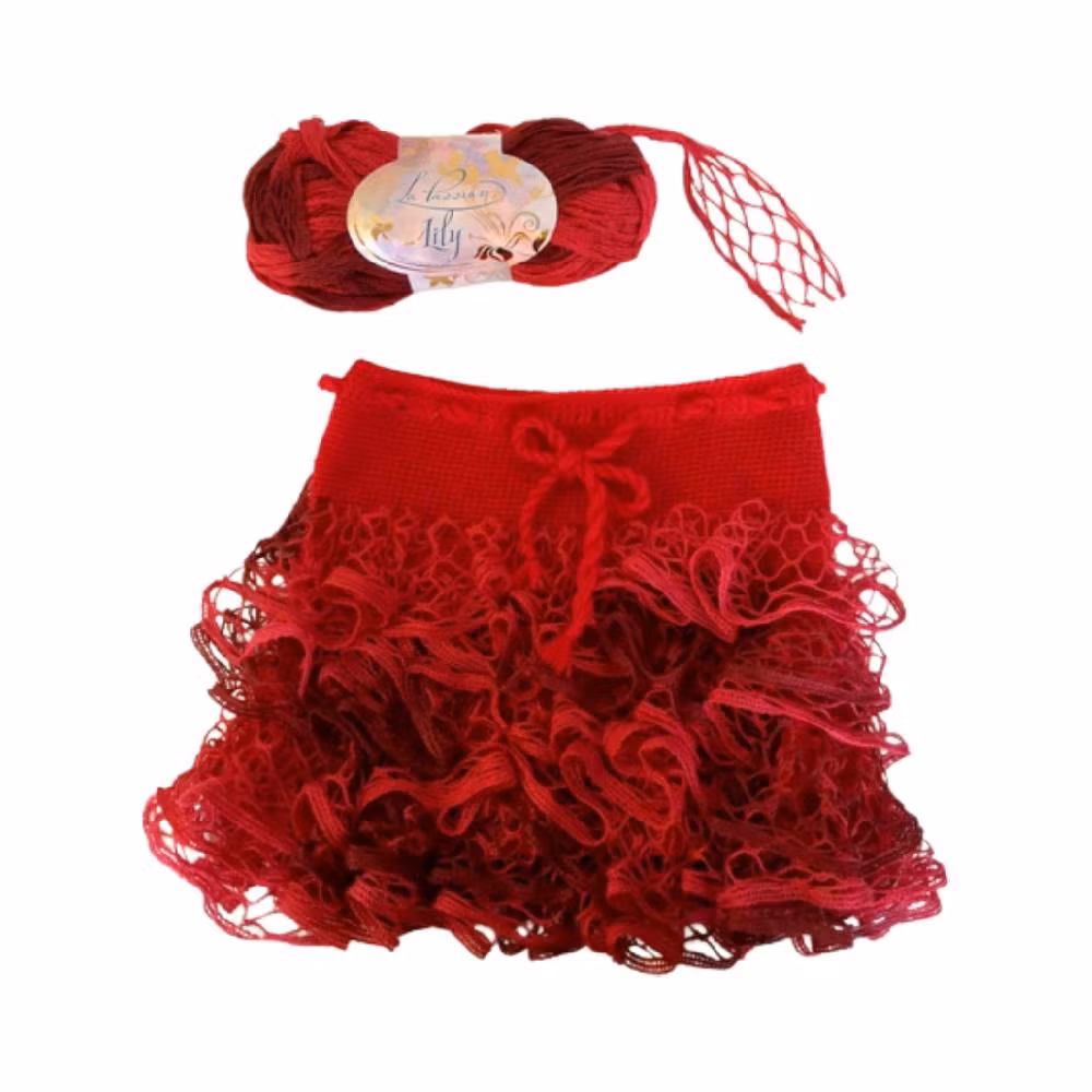 Nät volang garn Lily La Passion