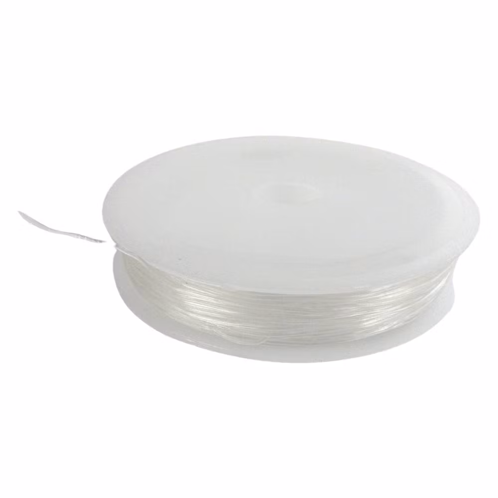 Elastisk tråd 20 m transparent
