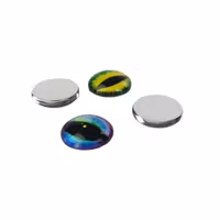 Kattögon av glas 4st 12mm