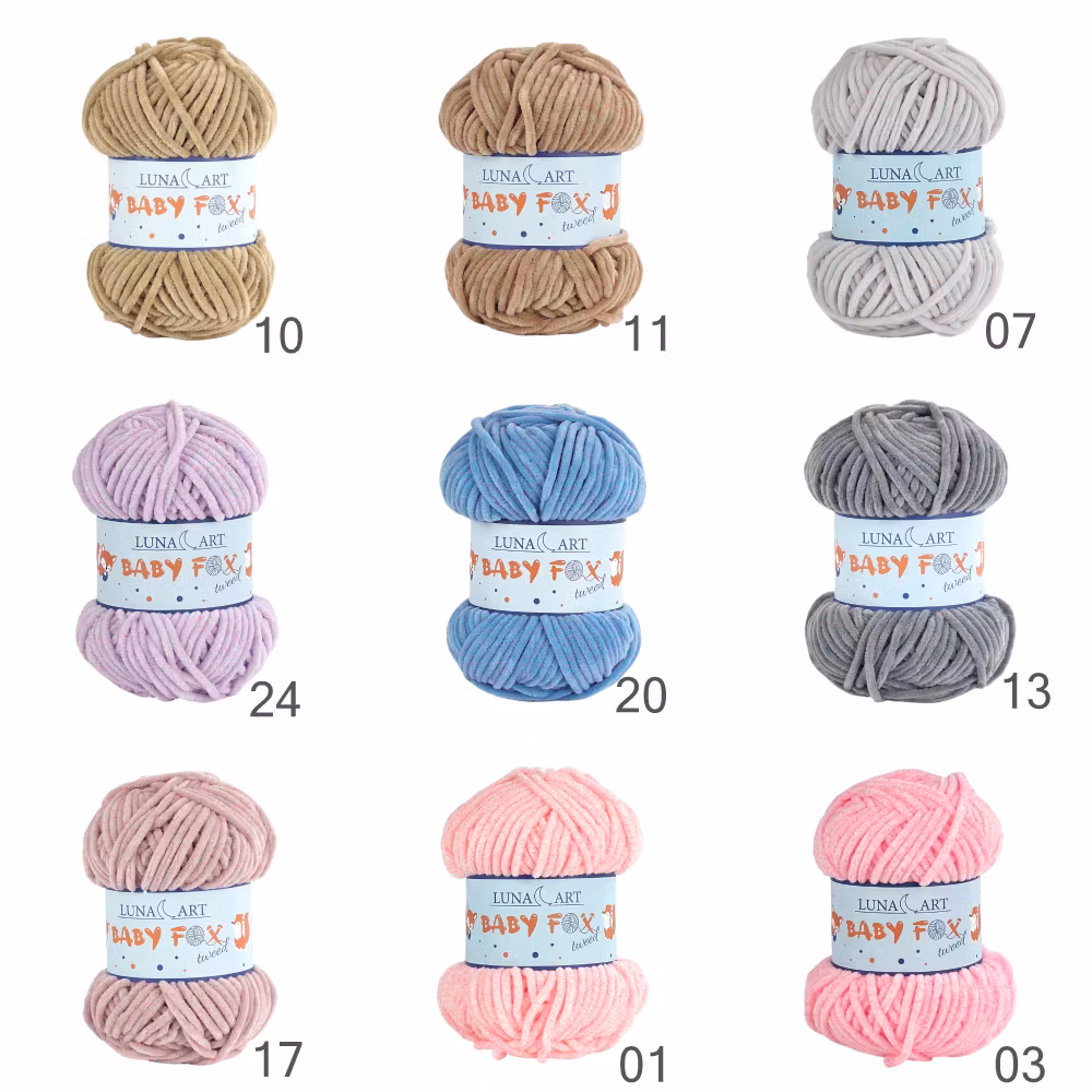 Baby Fox Tweed Luna Art