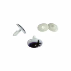Säkerhetsögon med ögonfransar 17mm