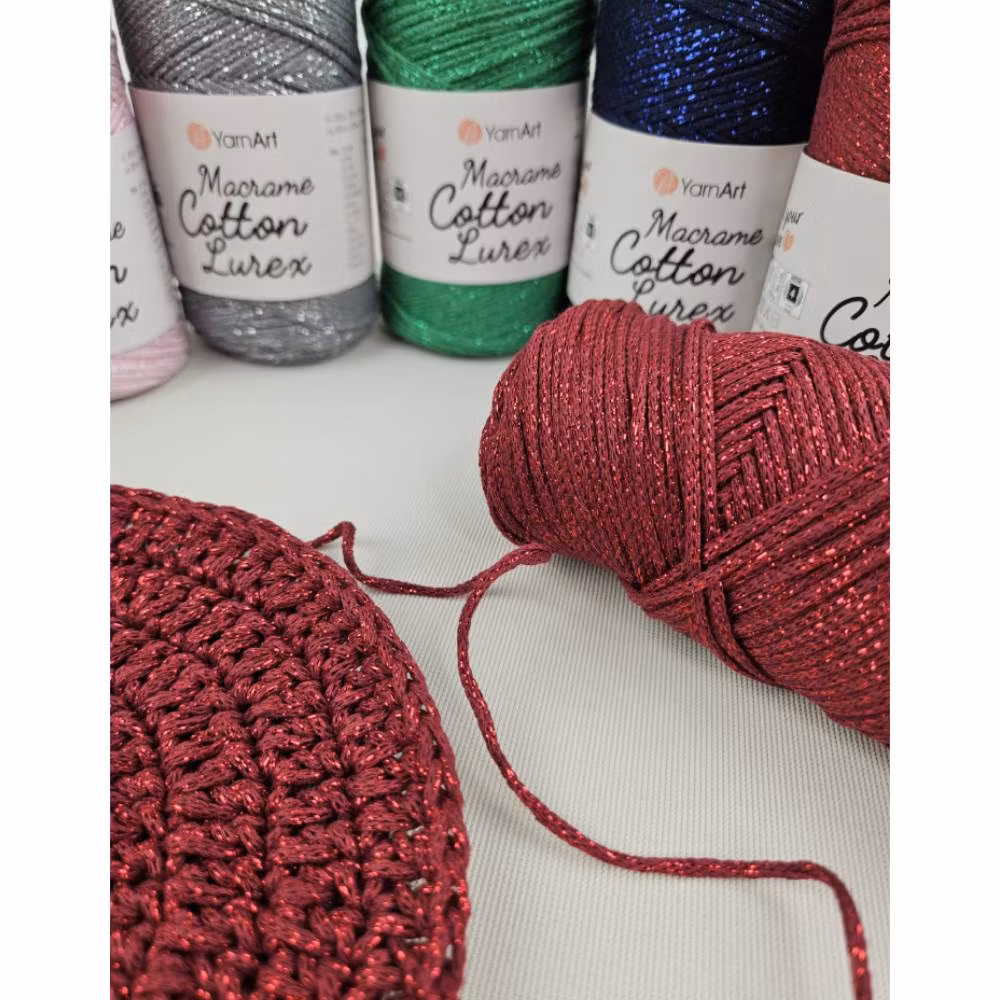Macrame Cotton Lurex 2 mm YarnArt 250g