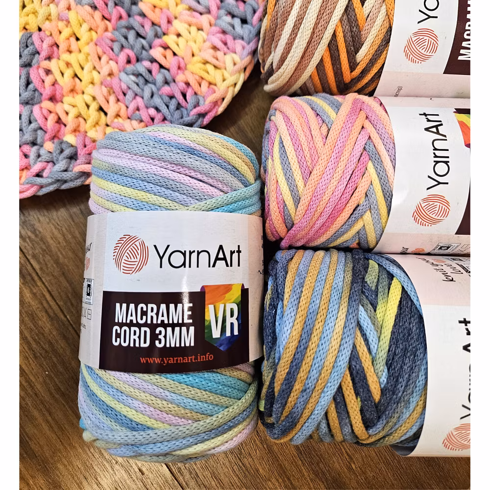 Macrame Cord 3 mm YarnArt 250g
