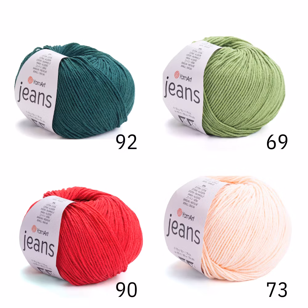 Jeans bomull 50g/160m YarnArt