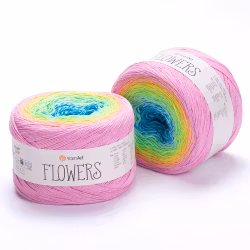 Flowers YarnArt 250g bomull