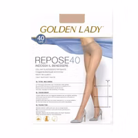 Repose 40 den Golden Lady Plus Size Svart 6/XXL