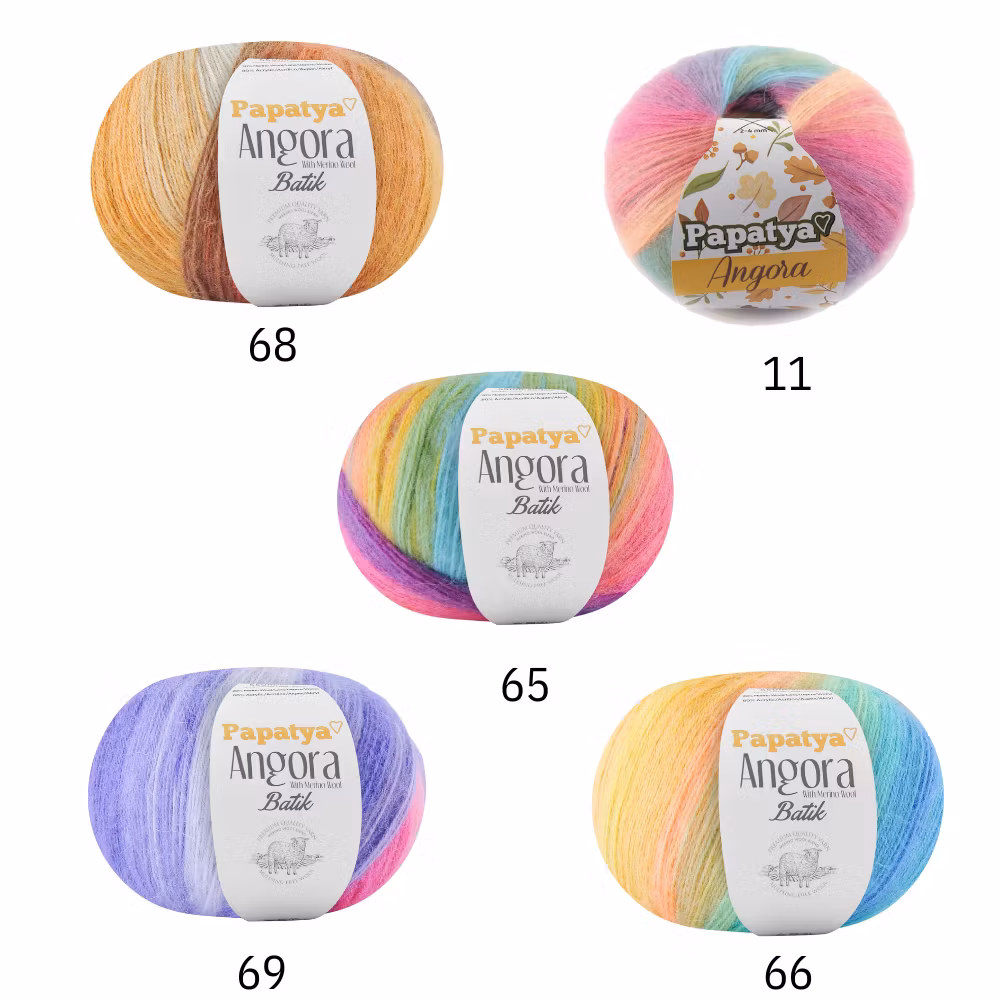 Papatya Angora Batik Kamgarn