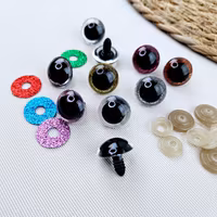 Säkerhetsögon 4-pack 20 mm glitter