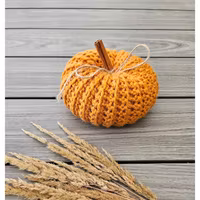 Virkmönster Pumpa Melange Wool