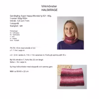 Virkmönster Halskrage Super Happy