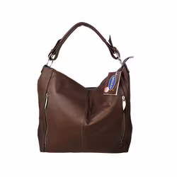 Stor väska av läder Milskor brun