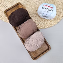 Virkmönster linne basic cotton