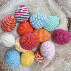 Virkmönster Påskägg basic cotton