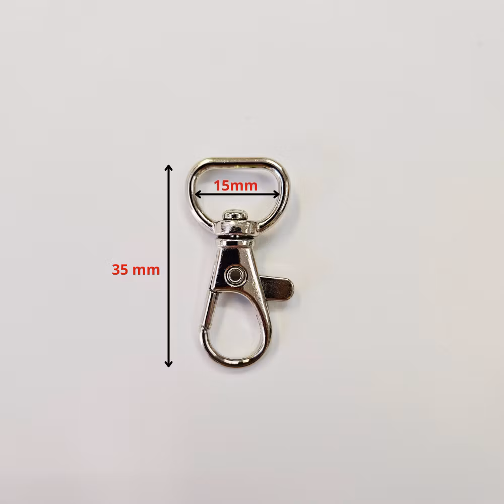 Karbinhake lås 35x15 mm 2-pack