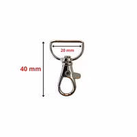 Karbinhake lås 20mm 2-pack