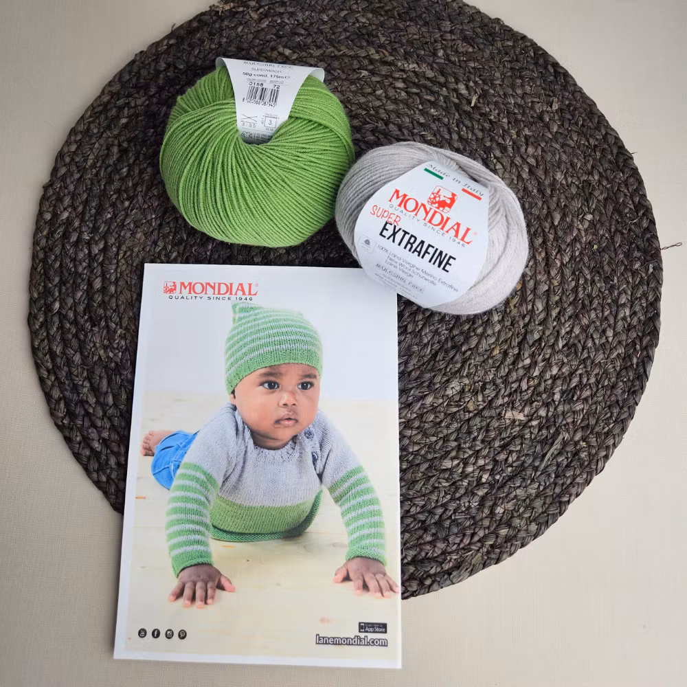 stickmönster babytröja mössa extrafine mondial