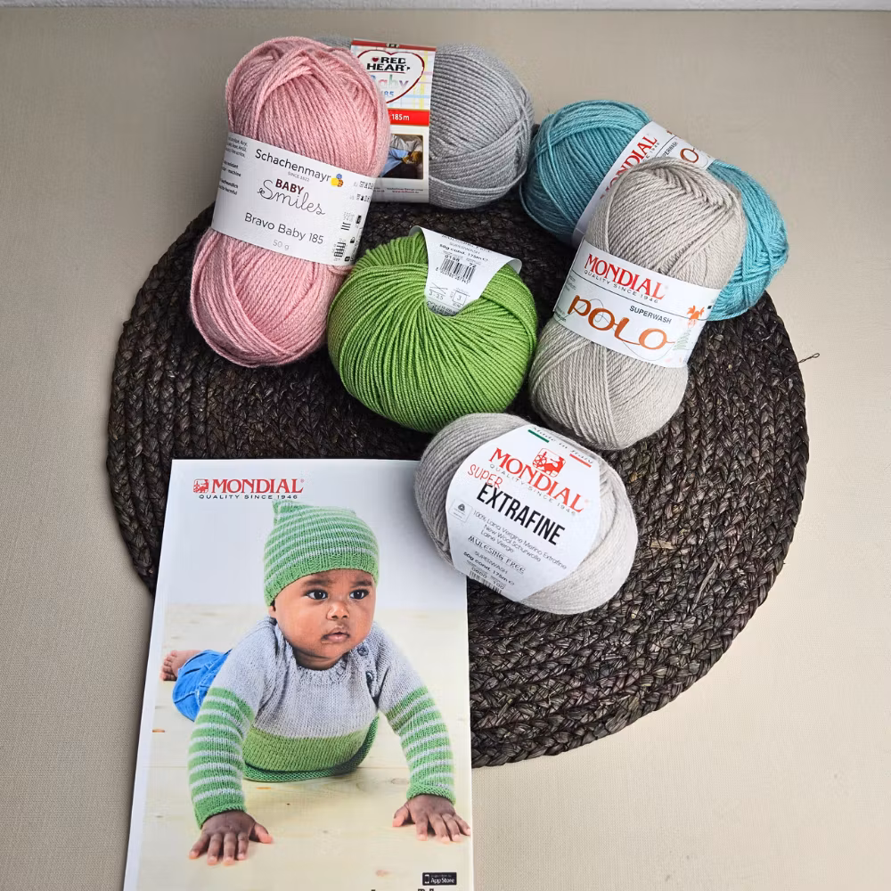 stickmönster babytröja mössa extrafine mondial polo