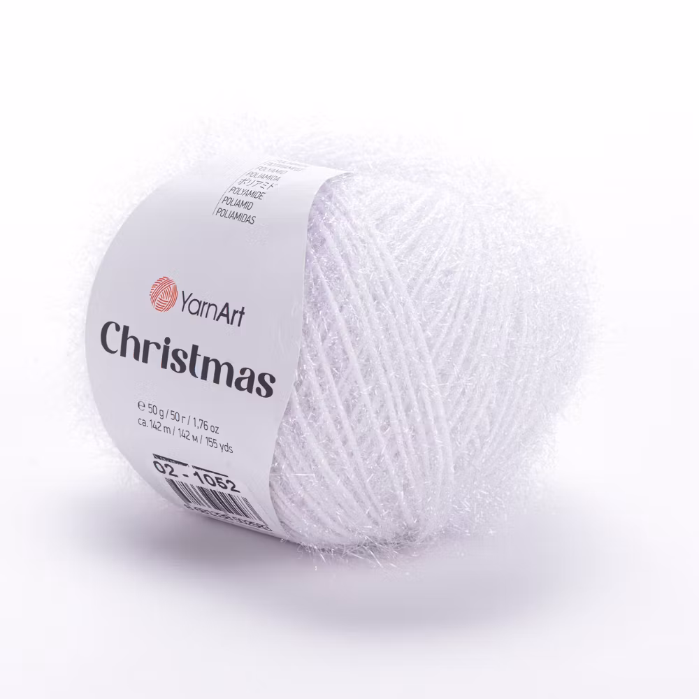 skrubbgarn christmas yarnart pälsgarn glitter