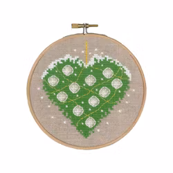 Broderikit Jul tavla 13cm med ram Permin