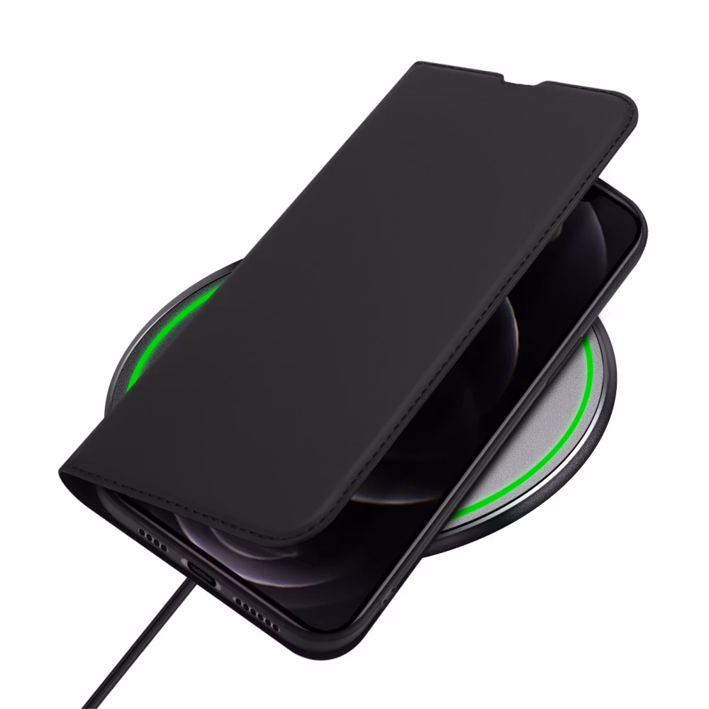 iPhone 13 Pro Max - DUX DUCIS® Ultra Slim Läder Fodral Svart