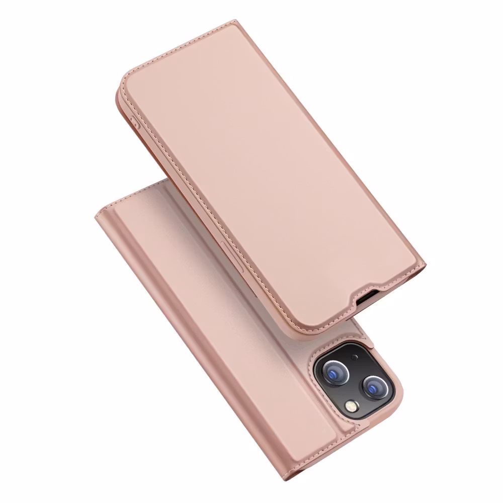 iPhone 13 - DUX DUCIS® Ultra Slim Läder Fodral Roséguld