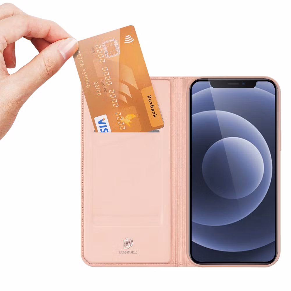 iPhone 13 - DUX DUCIS® Ultra Slim Läder Fodral Roséguld