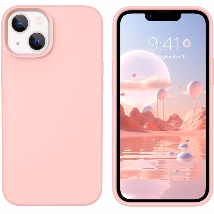 iPhone 11 - Gummibelagt Stöttåligt Silikon Skal Rosa