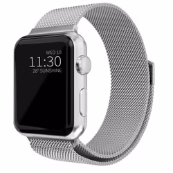 Armband Milanese Loop Kompatibelt Apple Watch 42/44/45 mm Silver
