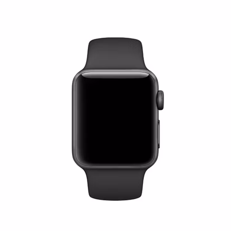 Silikon Armband Apple Watch 42/44/45 mm Silikonarmband Svart