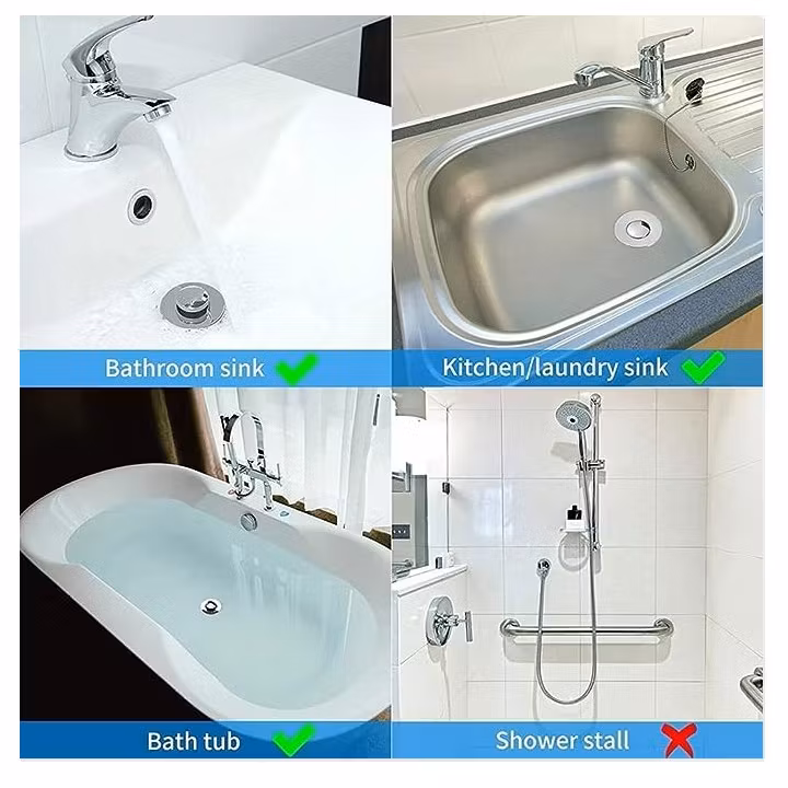 Multifunktionellt avloppspropp / avloppsfilter