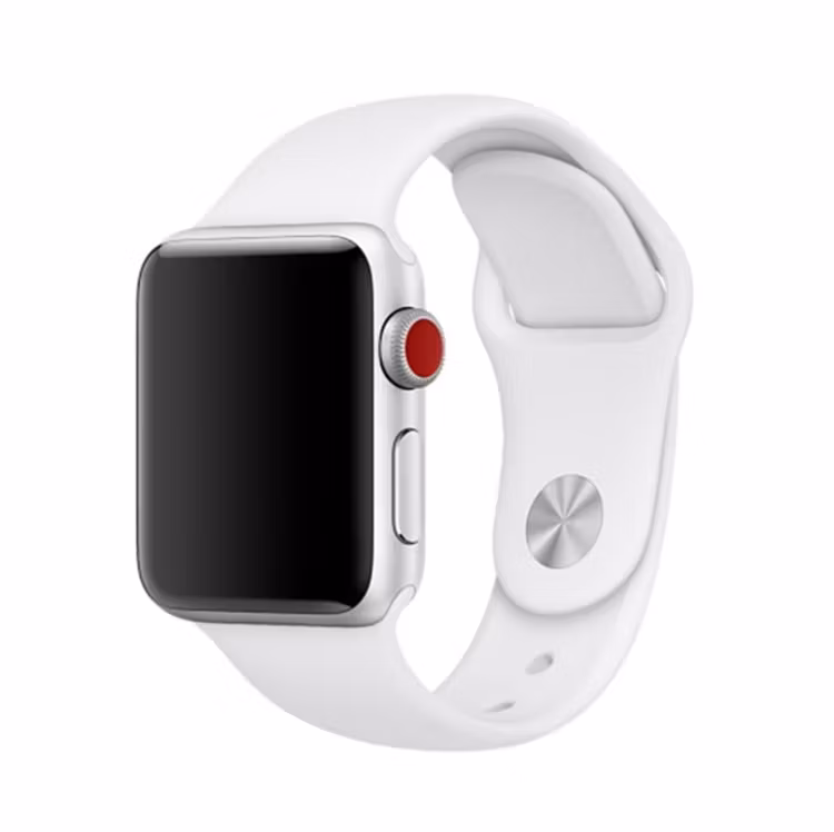 Silikon Armband Apple Watch 38/40/41 mm Silikonarmband Vit