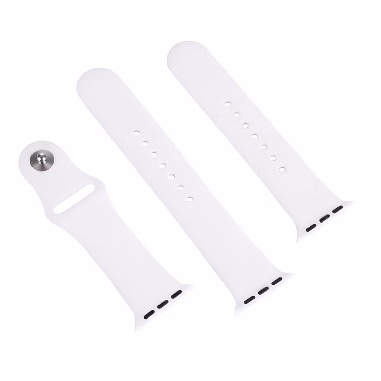 Silikon Armband Apple Watch 38/40/41 mm Silikonarmband Vit