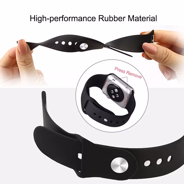 Silikon Armband Apple Watch 38/40/41 mm Silikonarmband Vit