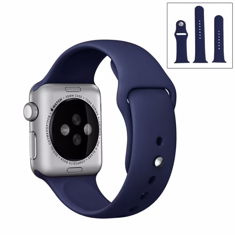 Silikon Armband Apple Watch 38/40 mm Silikonarmband Blå