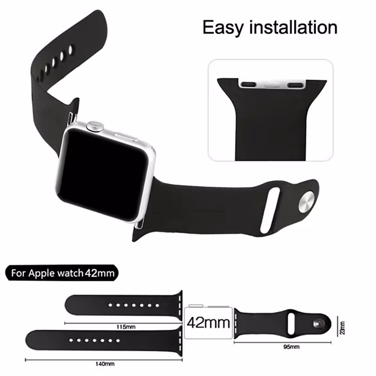 Silikon Armband Apple Watch 38/40 mm Silikonarmband Blå
