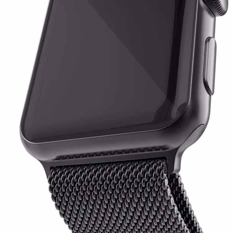 Armband Milanese Loop Apple Watch 42/44/45 mm Svart