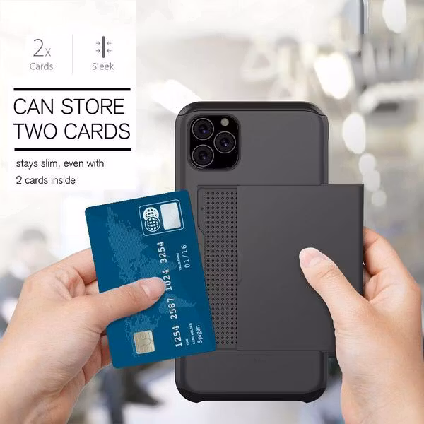 iPhone 13 Pro Max Stöttåligt Skal med kortfack Extra förstärkt Välj Färg