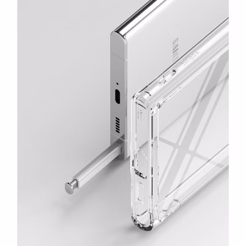 Samsung S22 Ultra - Stöttåligt Transparent Silikon Skal Solid® Extra Förstärkt