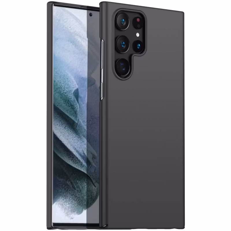 Kopia Samsung S22 Ultra - Ultratunt Slim Fit Gummibelagt skal Nordic® Matt svart