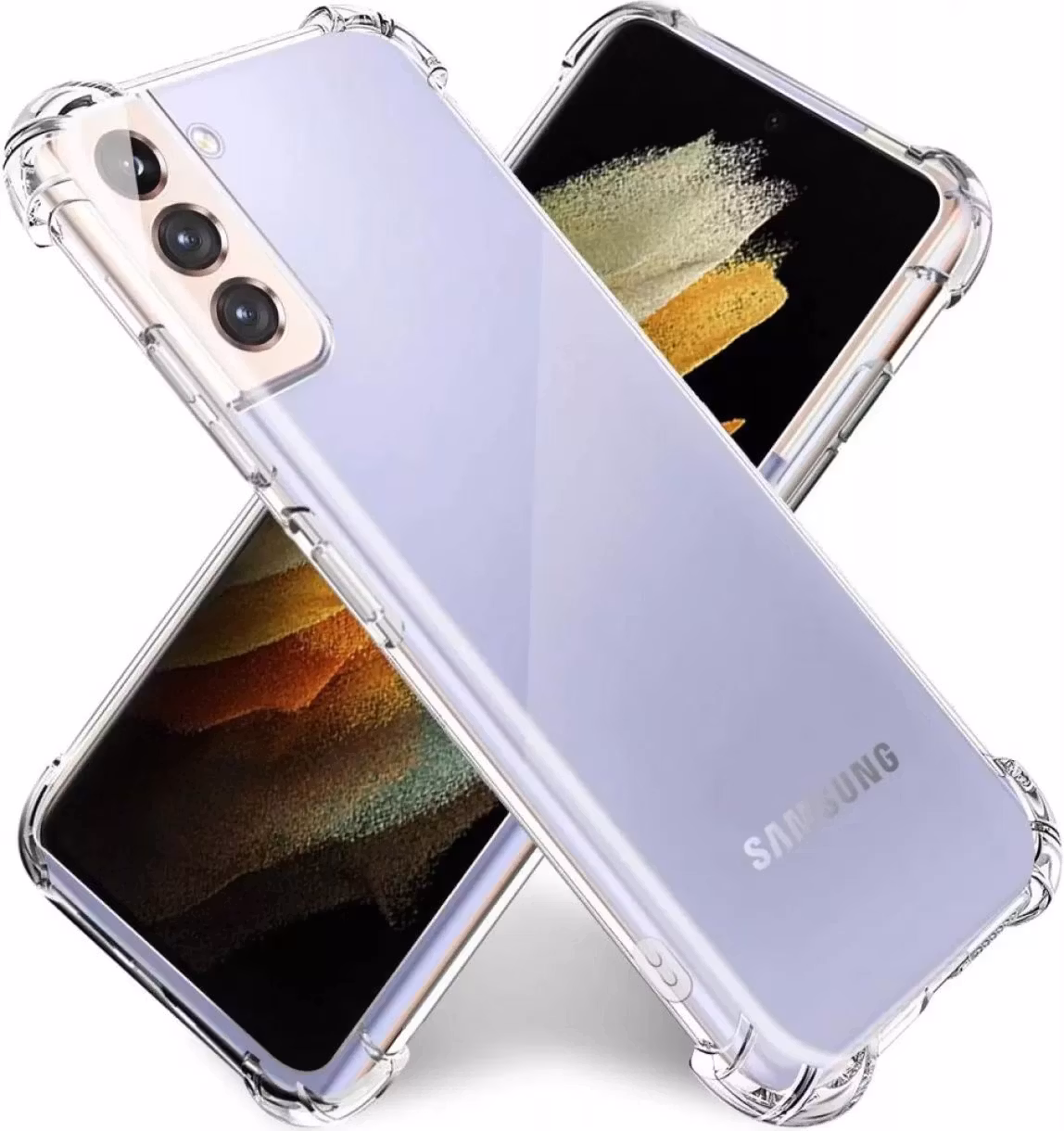 Samsung S23 -Silikonskal Shockproof Transparent
