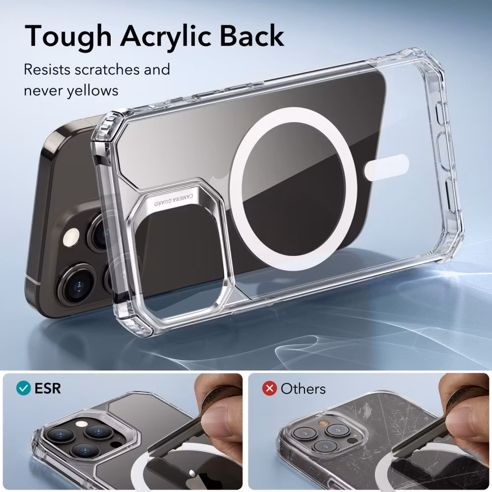 iPhone 15 Pro Max - ESR Air Armor Halolock MagSafe Skal Transparent
