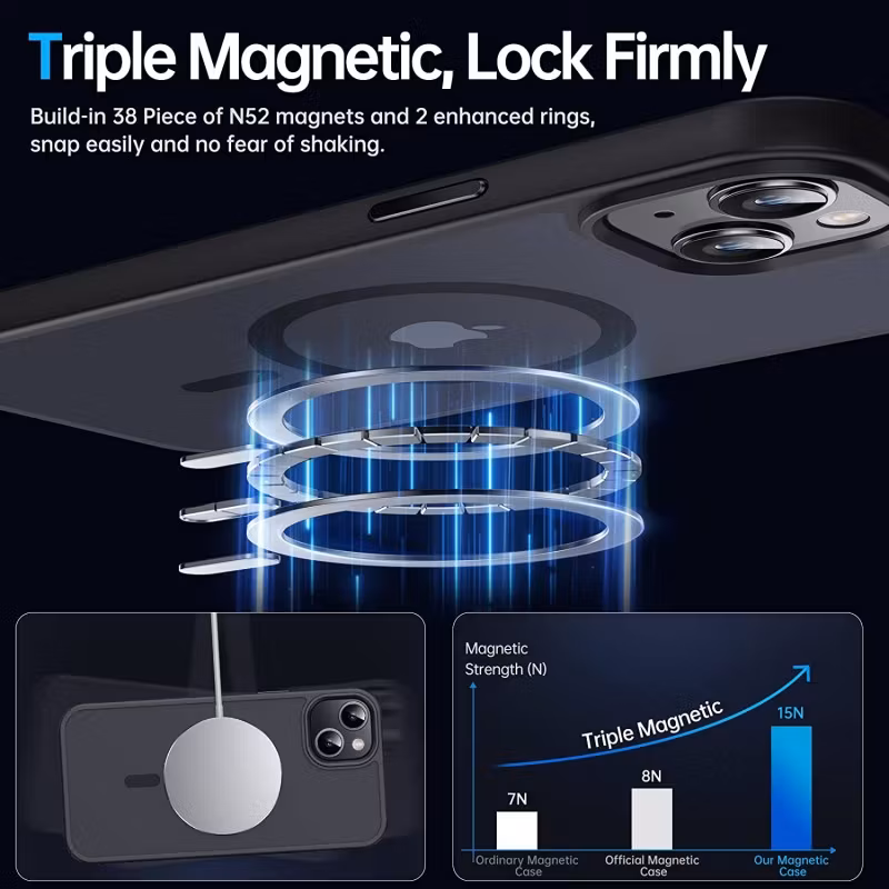 Phone 11 - Skal Magsafe Hybrid Silikon Matt Svart